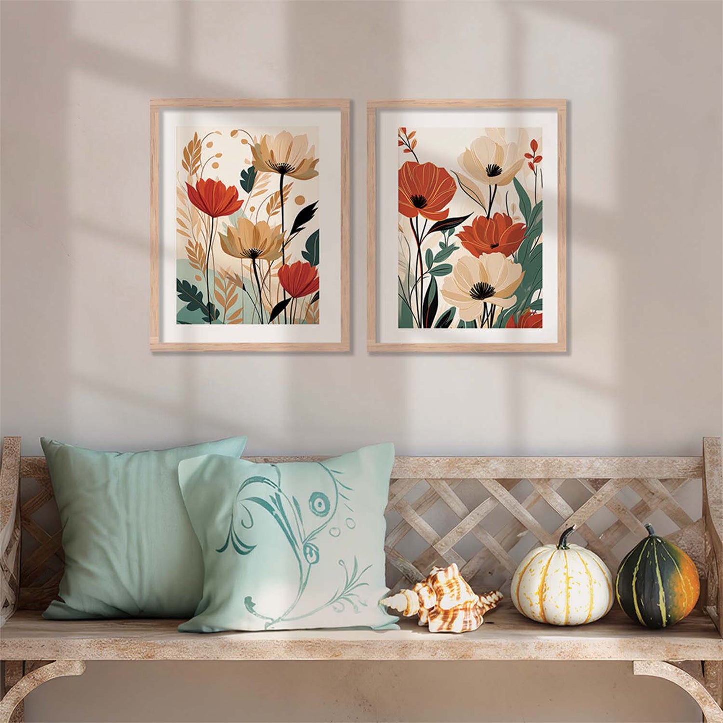 Floral Framed Posters for Home & Office Decor