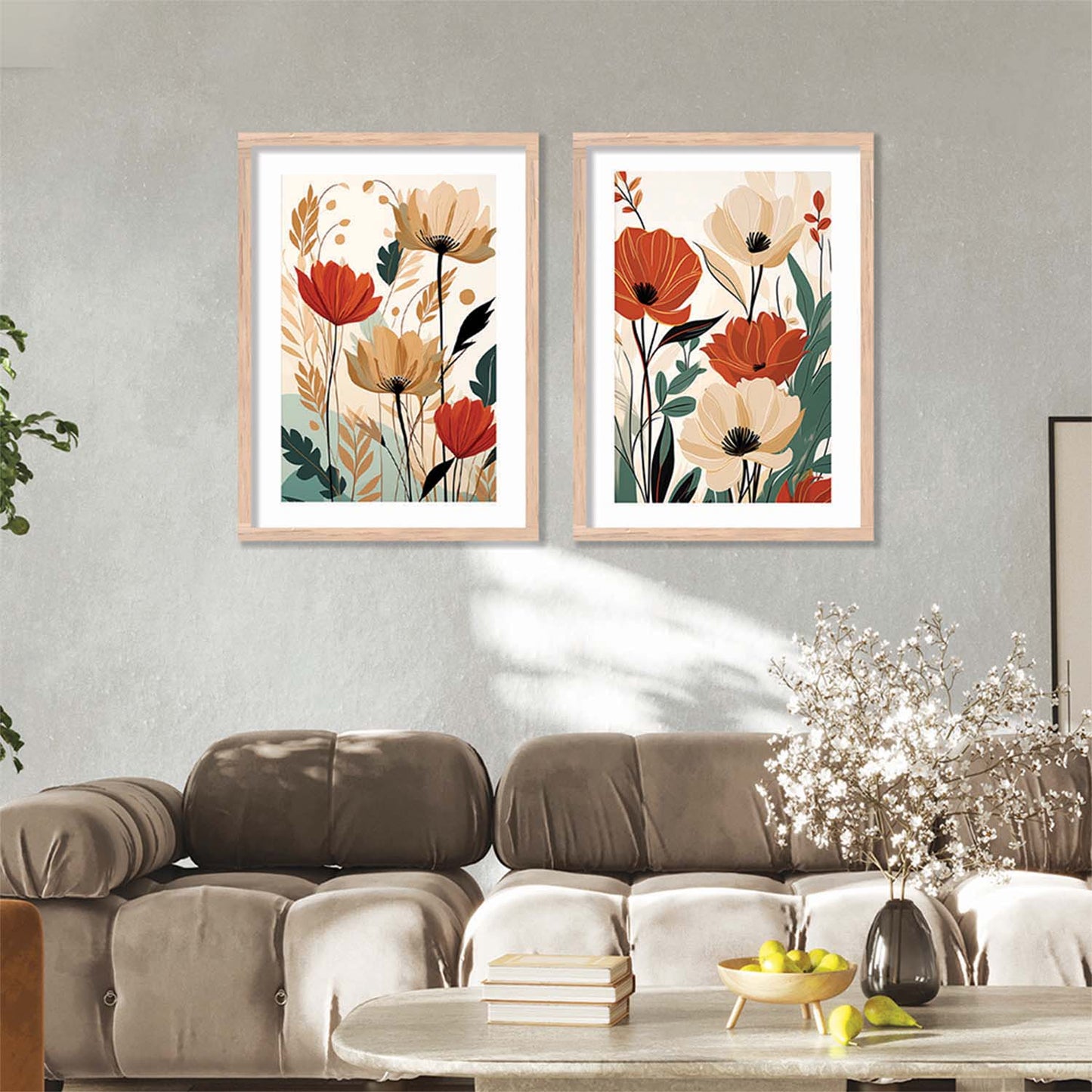 Floral Framed Posters for Home & Office Decor