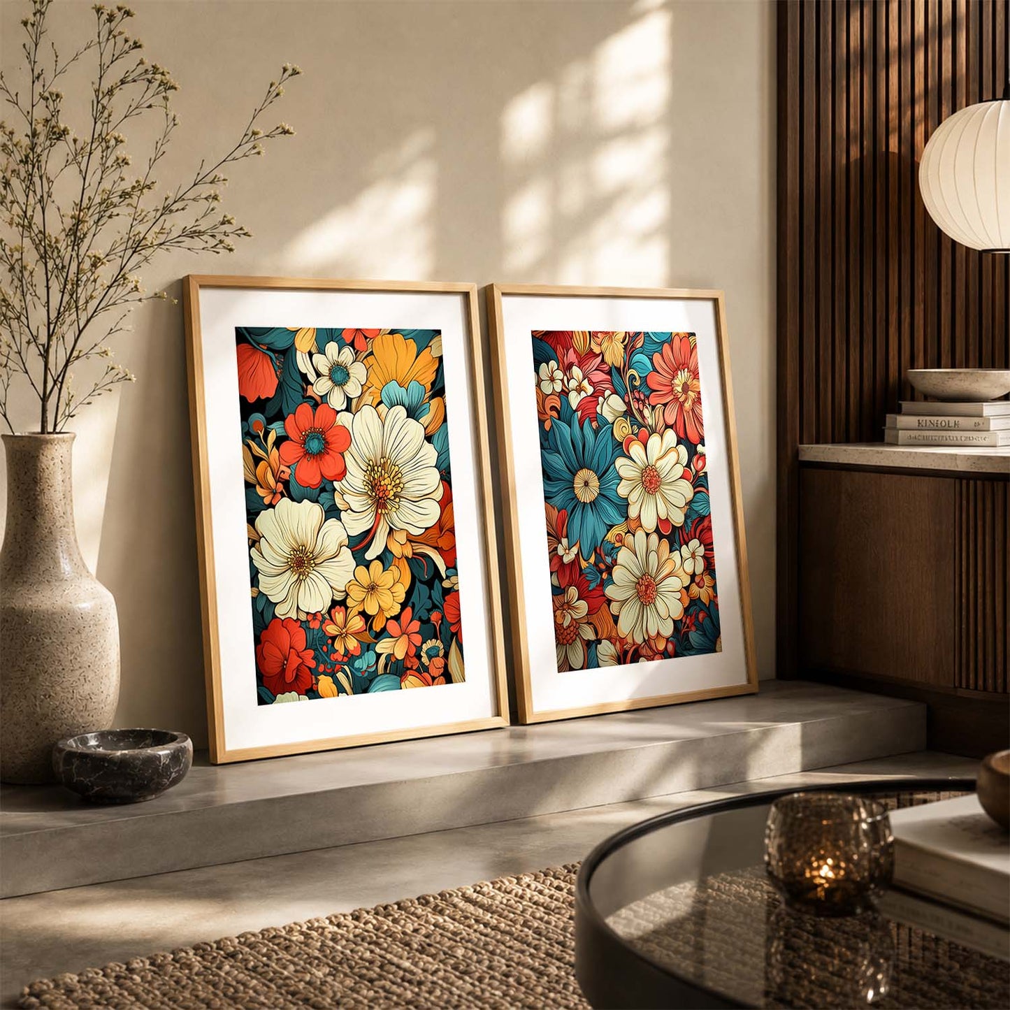 Floral Framed Posters for Home & Office Decor