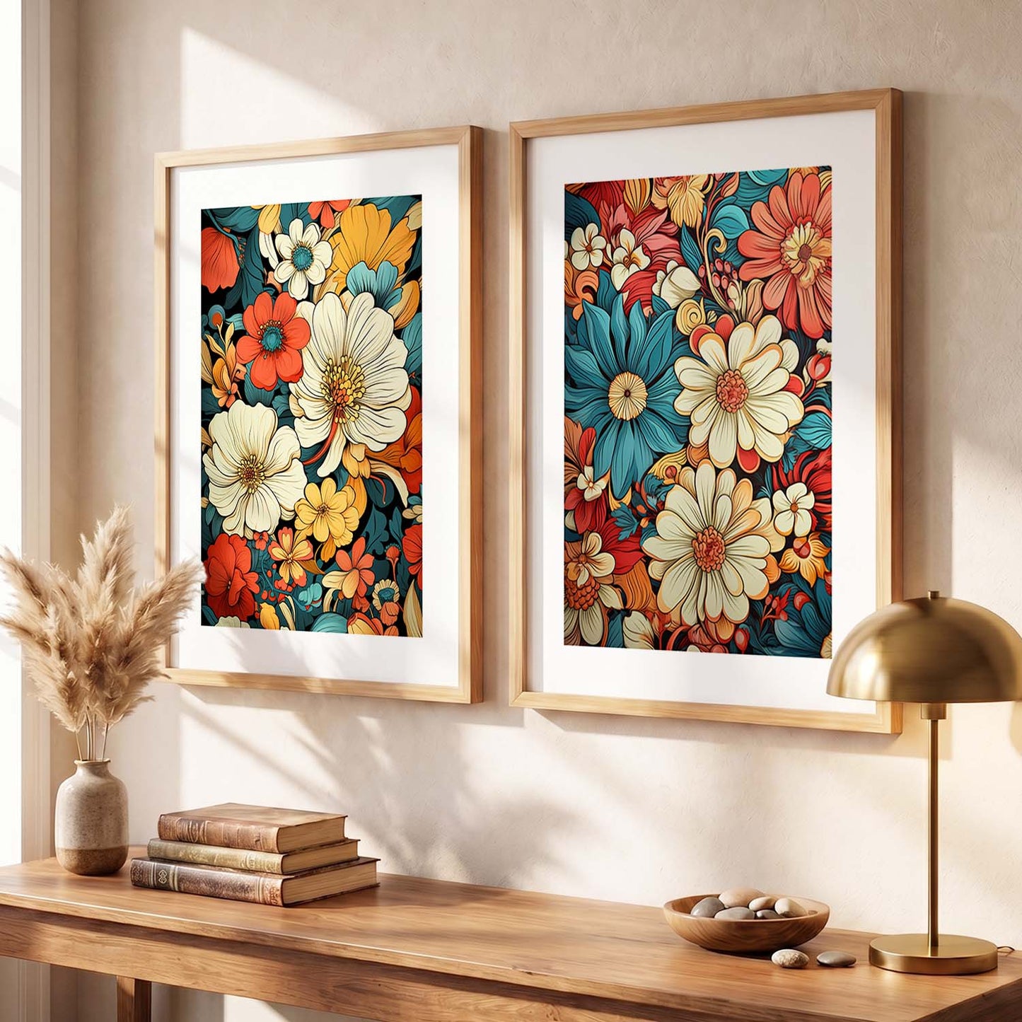 Floral Framed Posters for Home & Office Decor