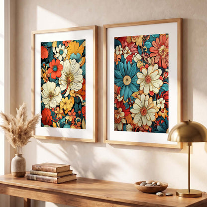 Floral Framed Posters for Home & Office Decor
