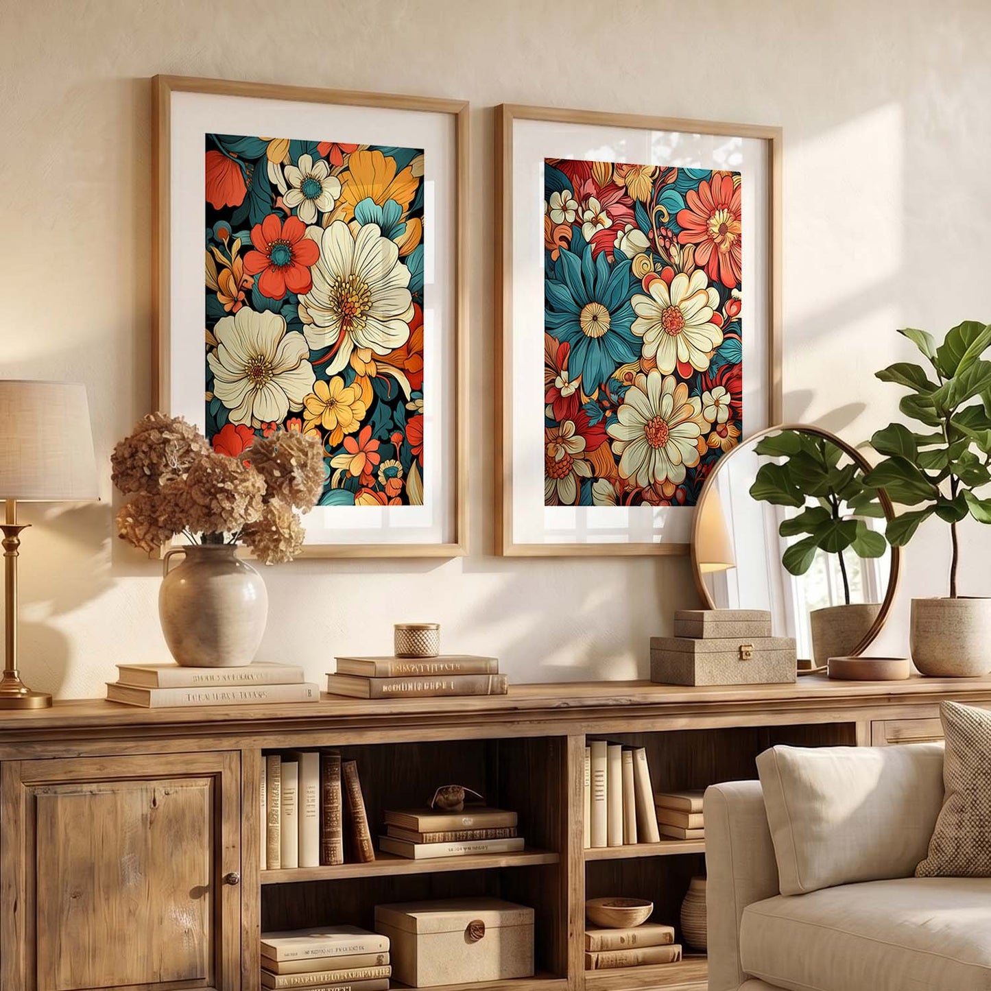 Floral Framed Posters for Home & Office Decor
