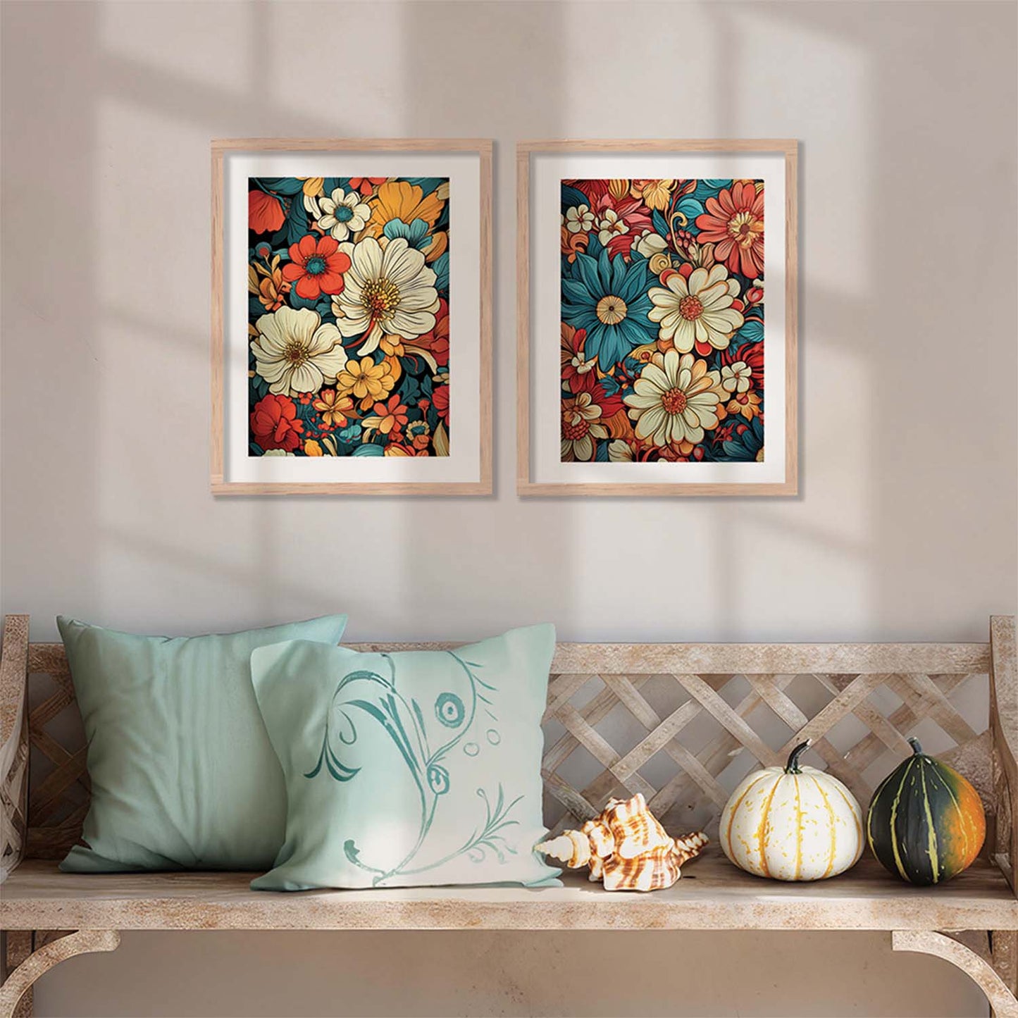 Floral Framed Posters for Home & Office Decor