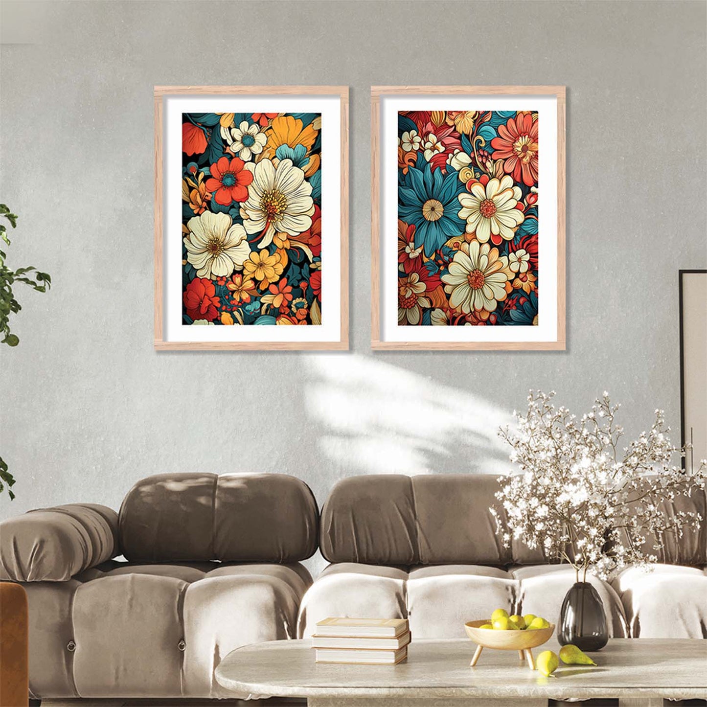 Floral Framed Posters for Home & Office Decor