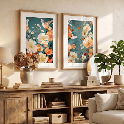 Floral Framed Posters for Home & Office Decor