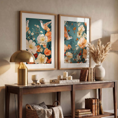 Floral Framed Posters for Home & Office Decor