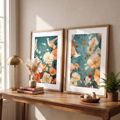 Floral Framed Posters for Home & Office Decor