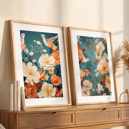 Floral Framed Posters for Home & Office Decor