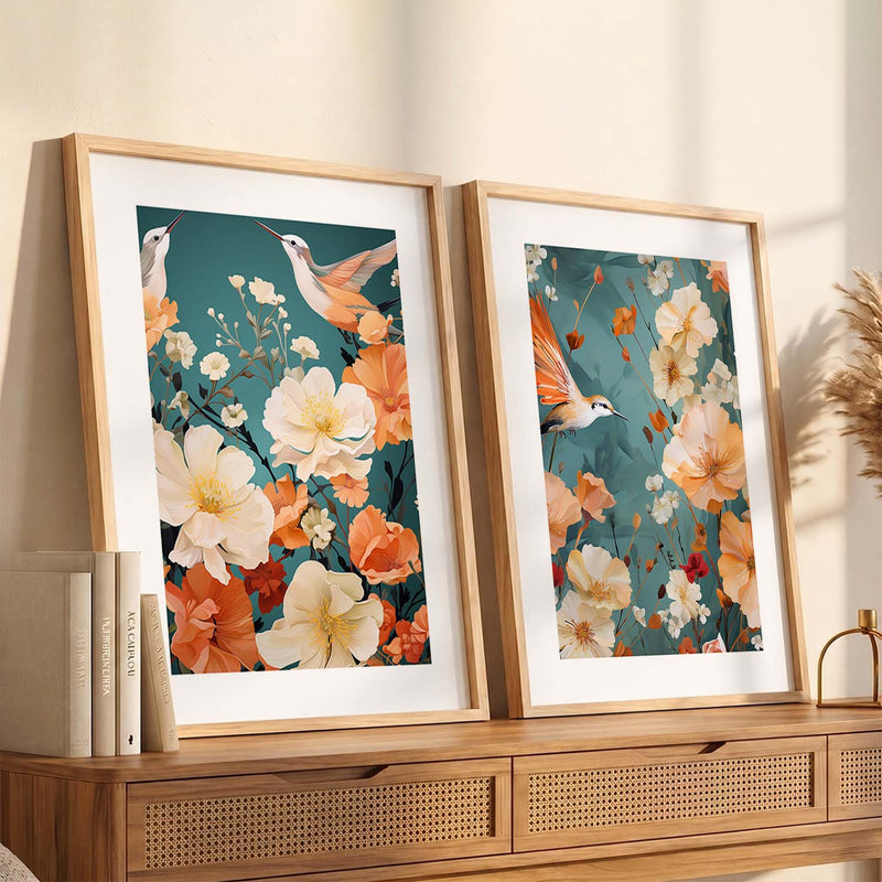Floral Framed Posters for Home & Office Decor