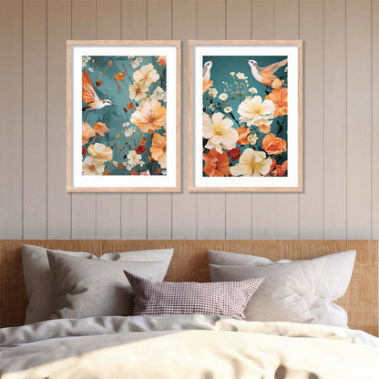 Floral Framed Posters for Home & Office Decor