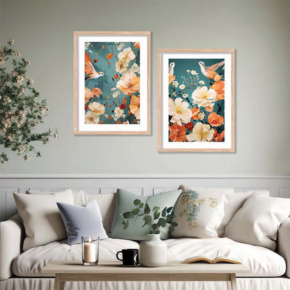 Floral Framed Posters for Home & Office Decor