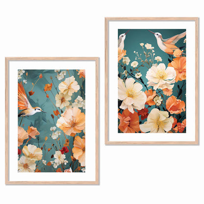 Floral Framed Posters for Home & Office Decor