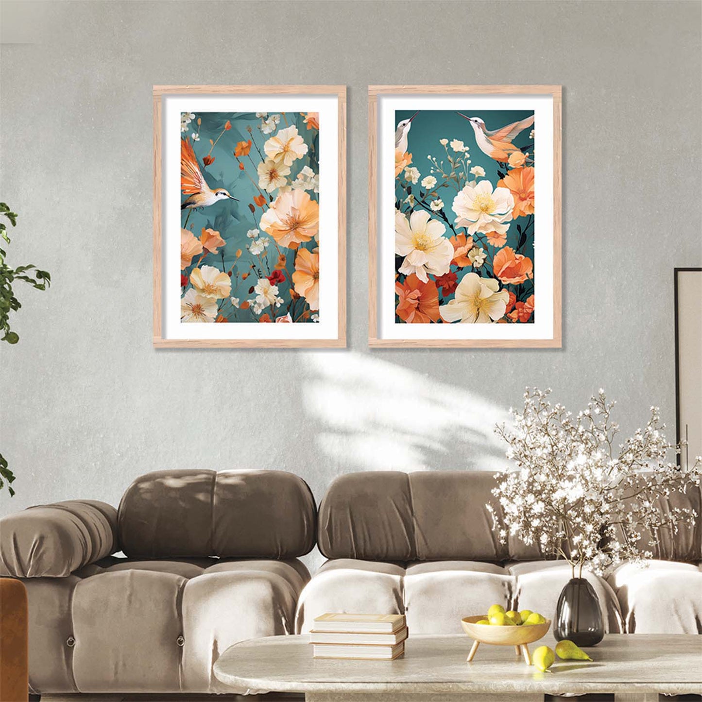 Floral Framed Posters for Home & Office Decor