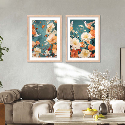 Floral Framed Posters for Home & Office Decor