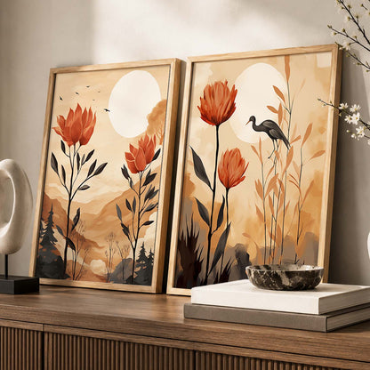 Floral Framed Posters for Home & Office Decor