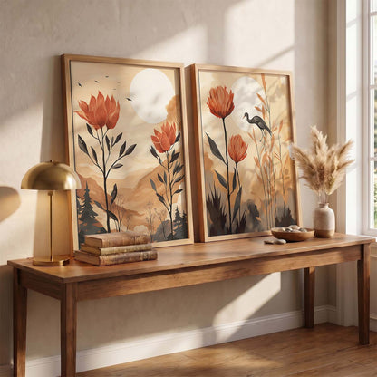 Floral Framed Posters for Home & Office Decor