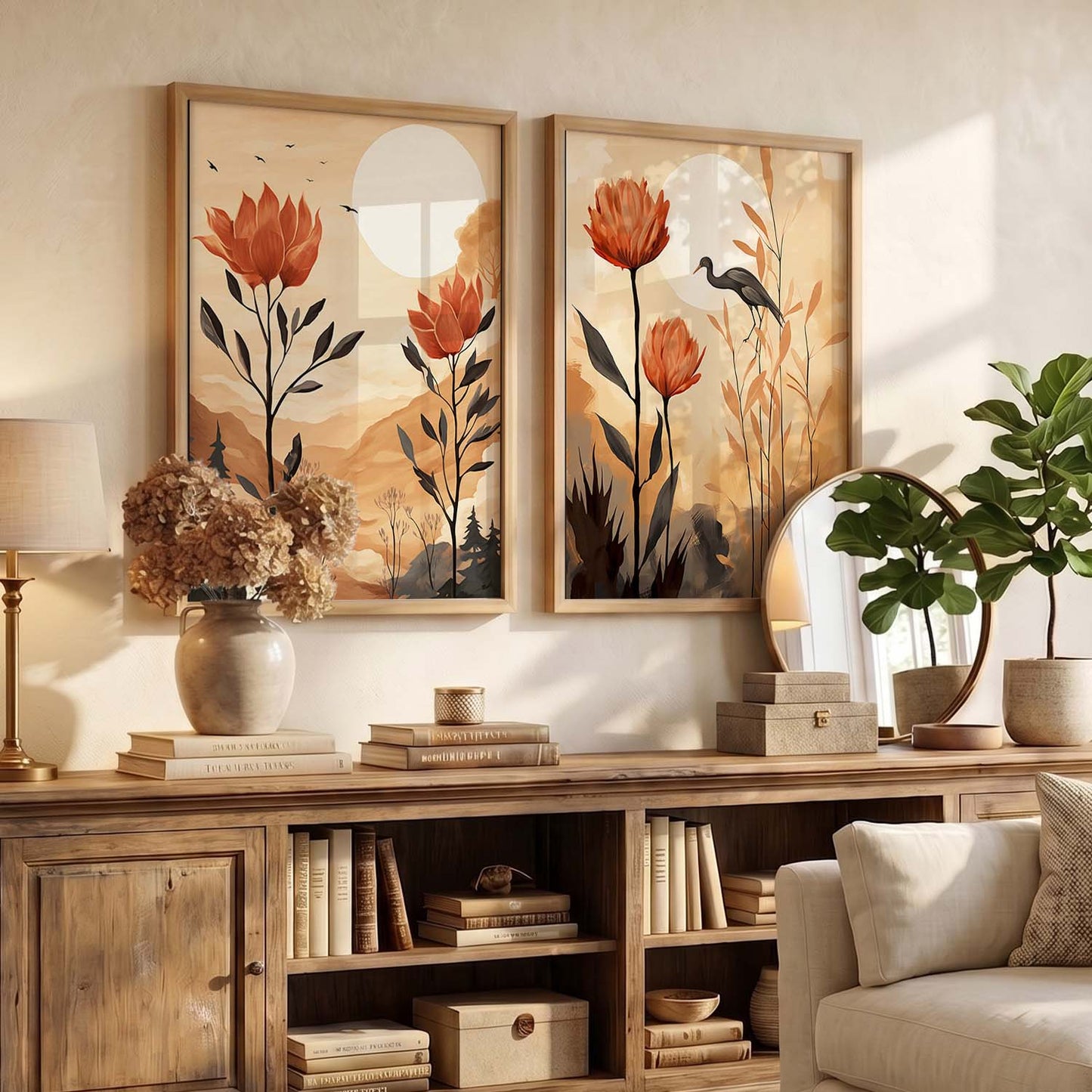 Floral Framed Posters for Home & Office Decor