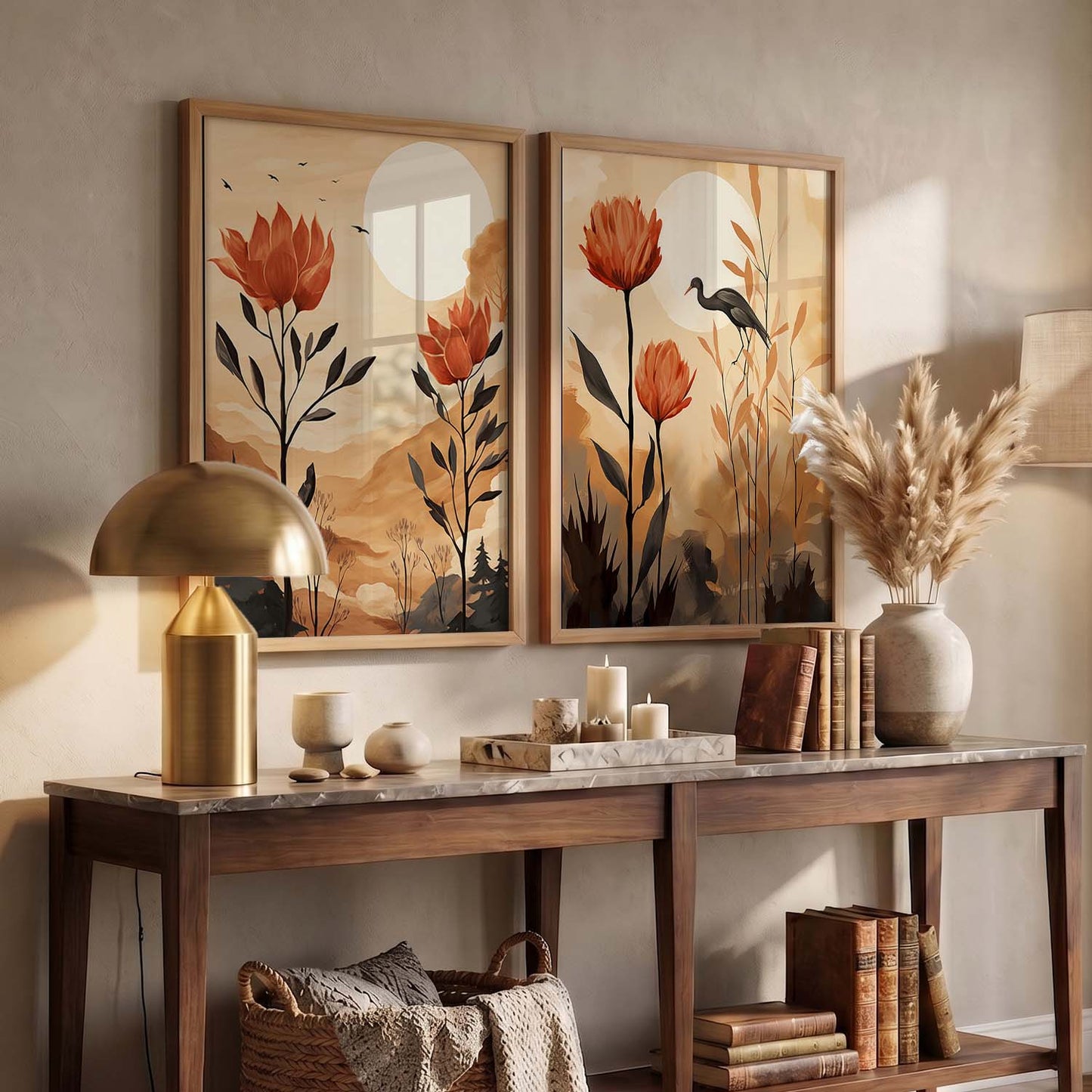 Floral Framed Posters for Home & Office Decor