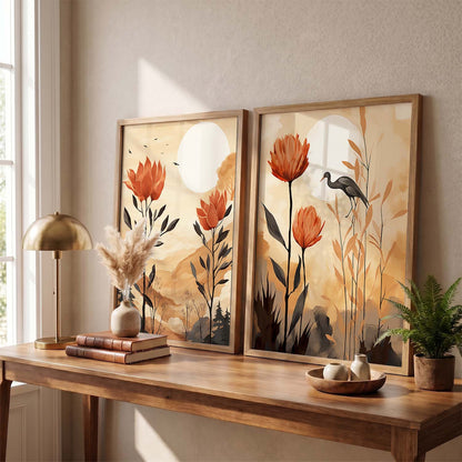 Floral Framed Posters for Home & Office Decor