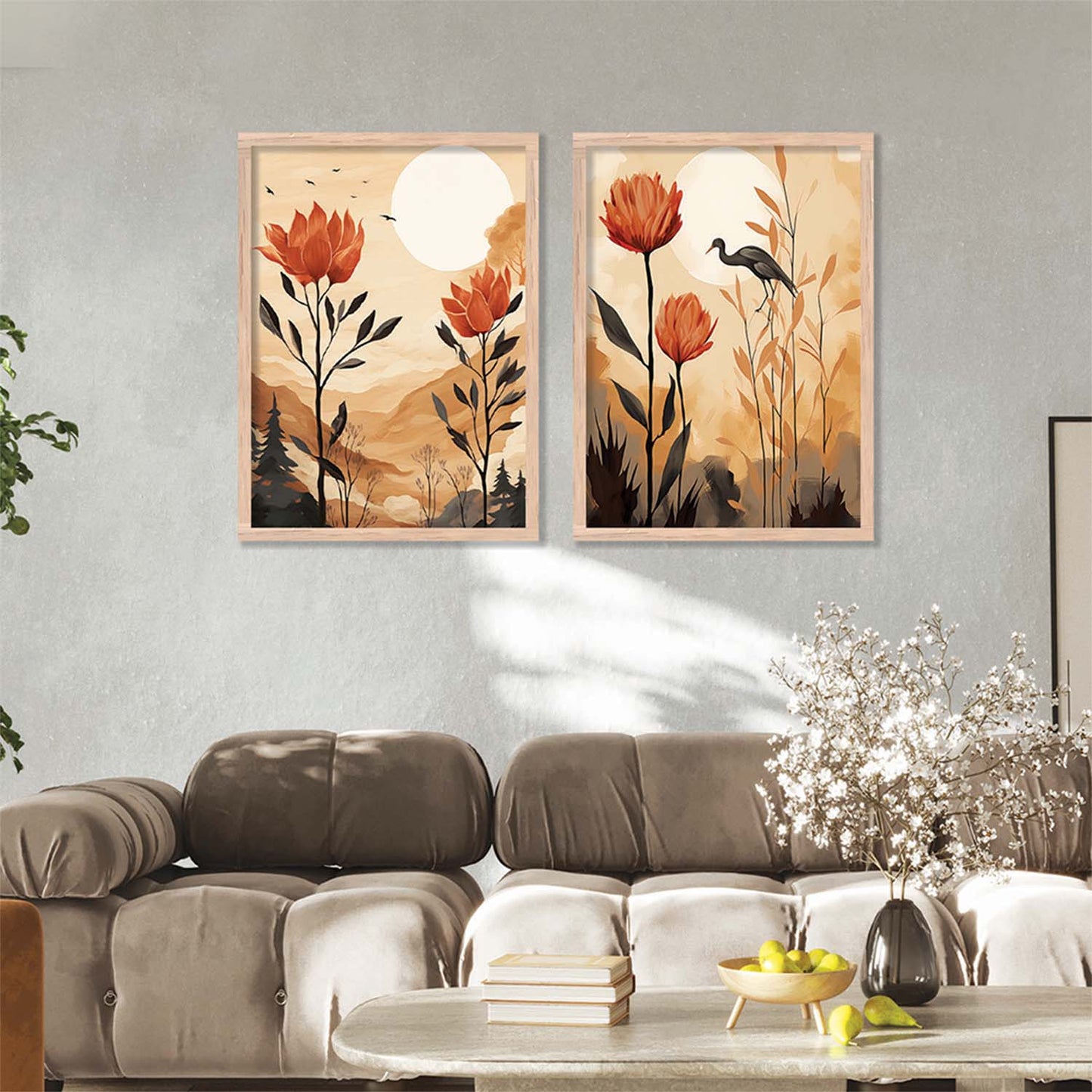 Floral Framed Posters for Home & Office Decor