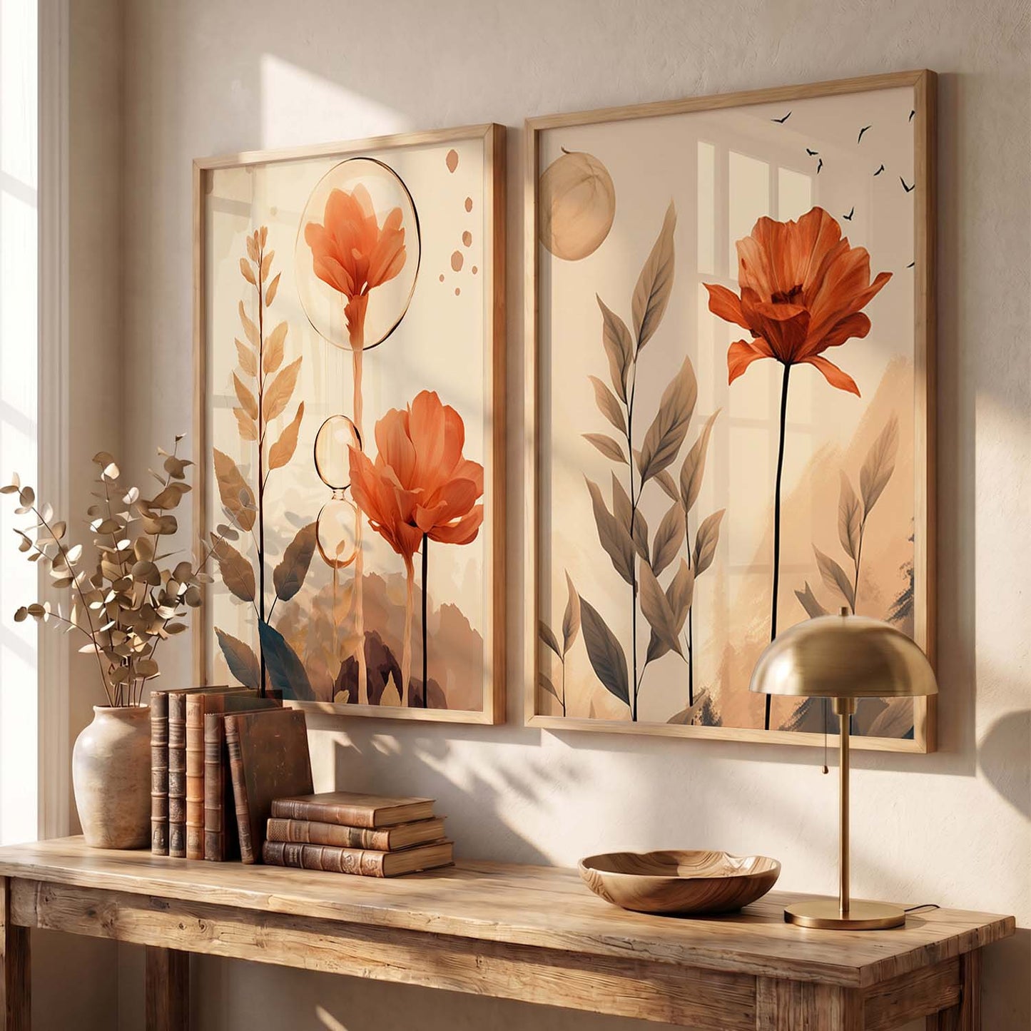 Graceful Floral Modern Art for Home and Office Wall Décor