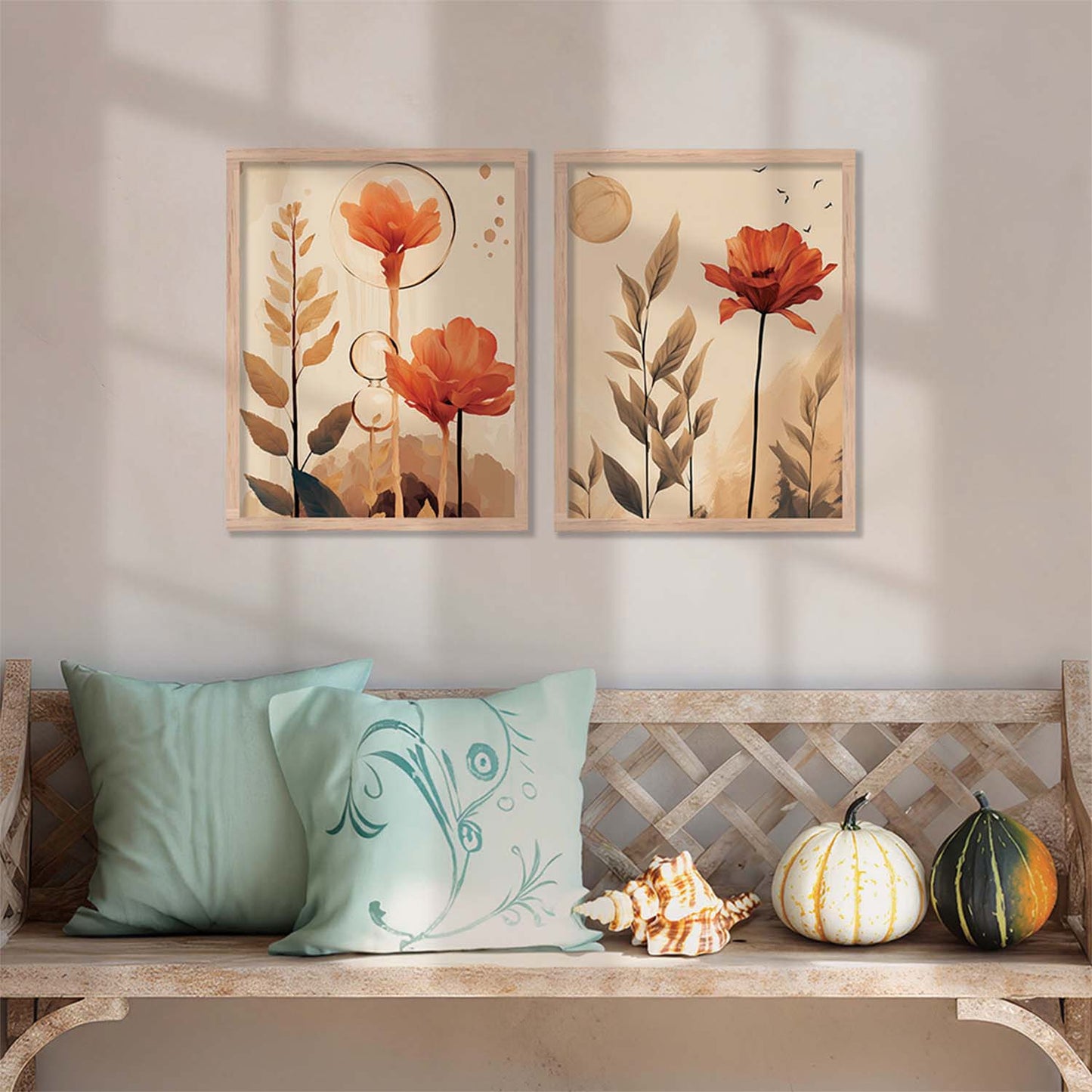 Graceful Floral Modern Art for Home and Office Wall Décor