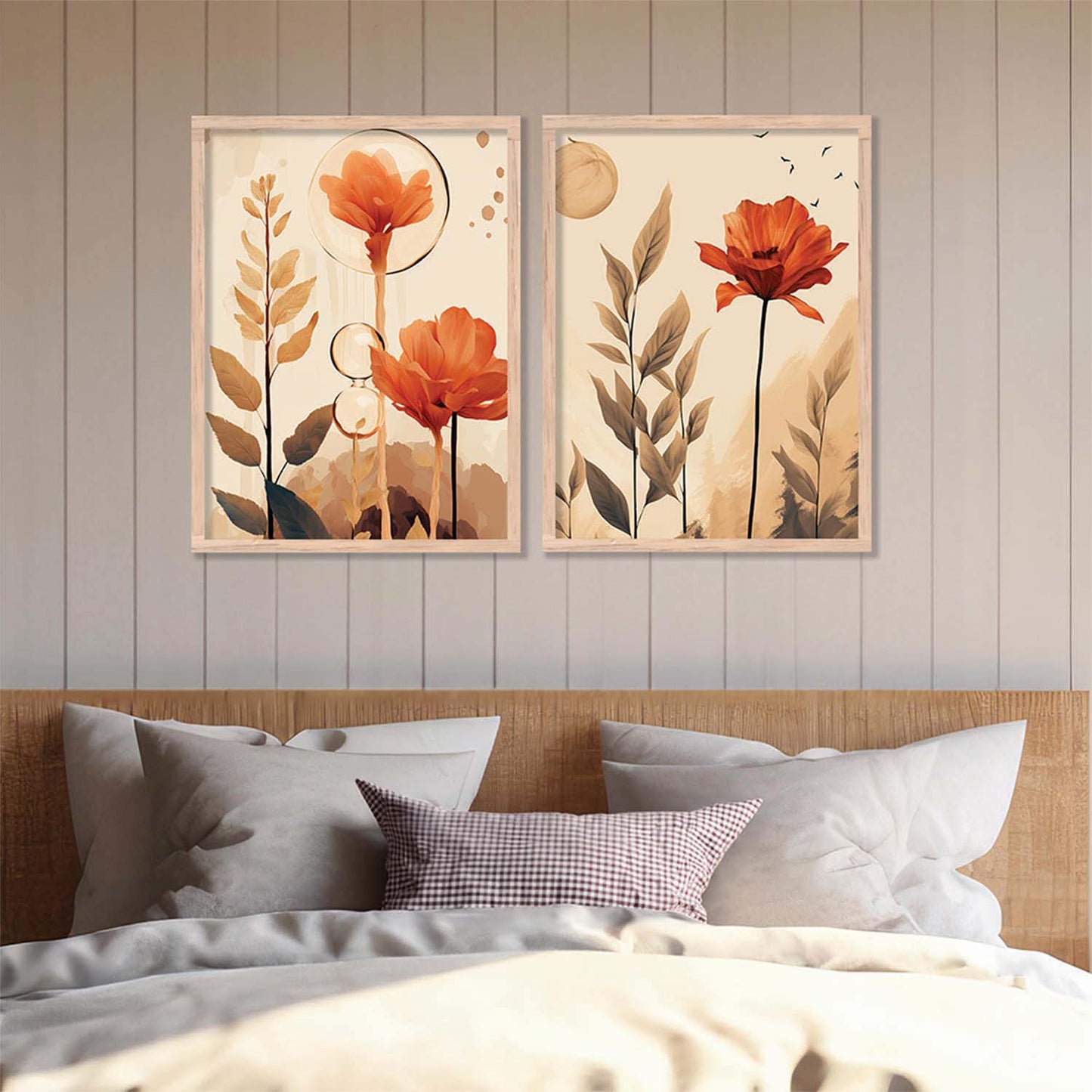 Graceful Floral Modern Art for Home and Office Wall Décor