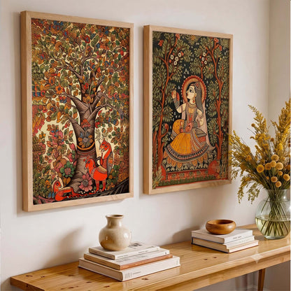 Madhubani Wall Art For Home Decor Office