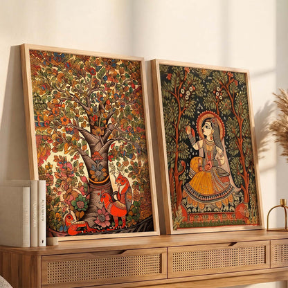 Madhubani Wall Art For Home Decor Office