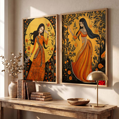 Traditional Wall Decor For Office, Poster With Frames