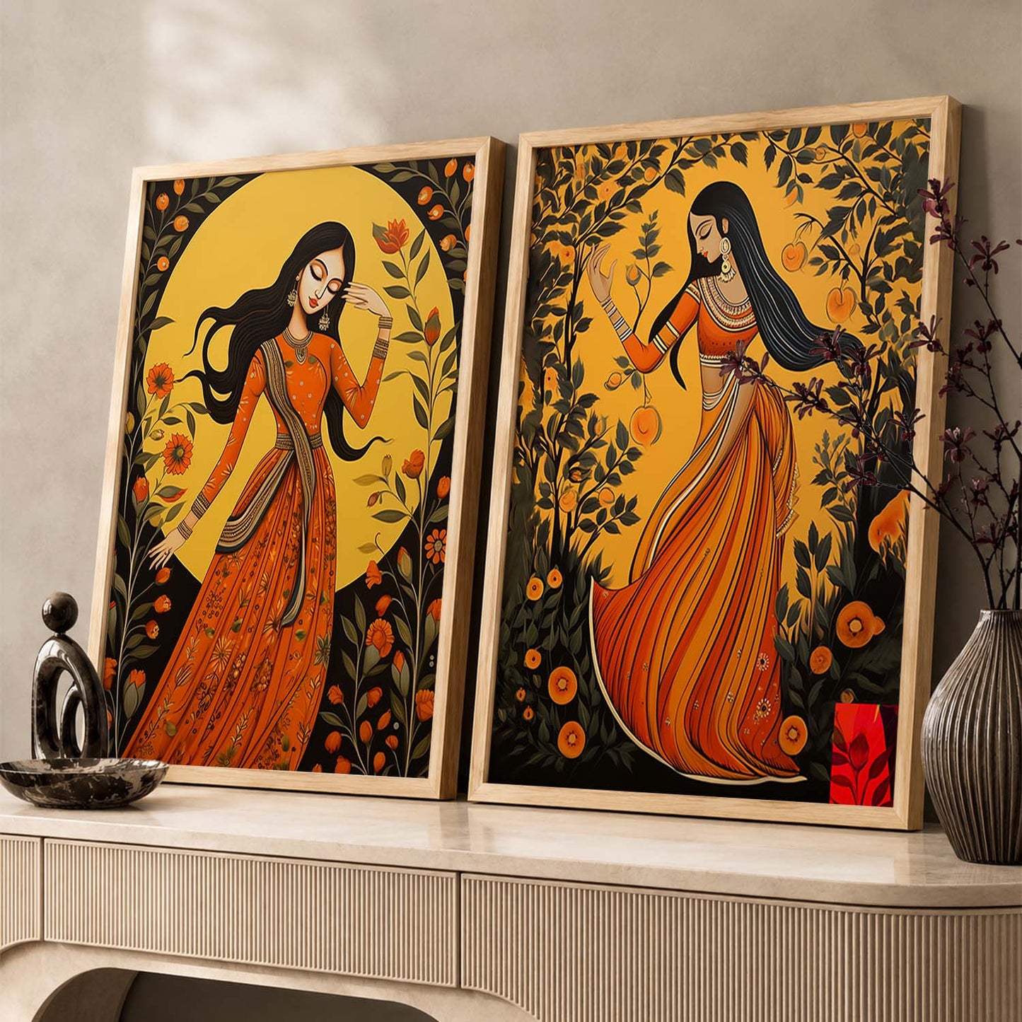 Traditional Wall Decor For Office, Poster With Frames