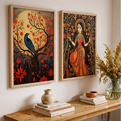 Traditional Wall Decor For Office, Poster With Frames