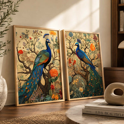 Madhubani Wall Decor For Office, Poster With Frames
