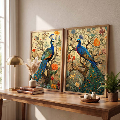 Madhubani Wall Decor For Office, Poster With Frames