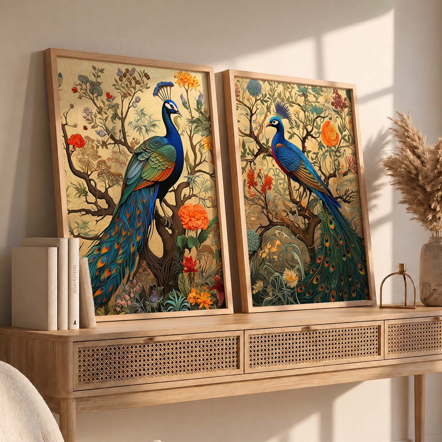 Madhubani Wall Decor For Office, Poster With Frames