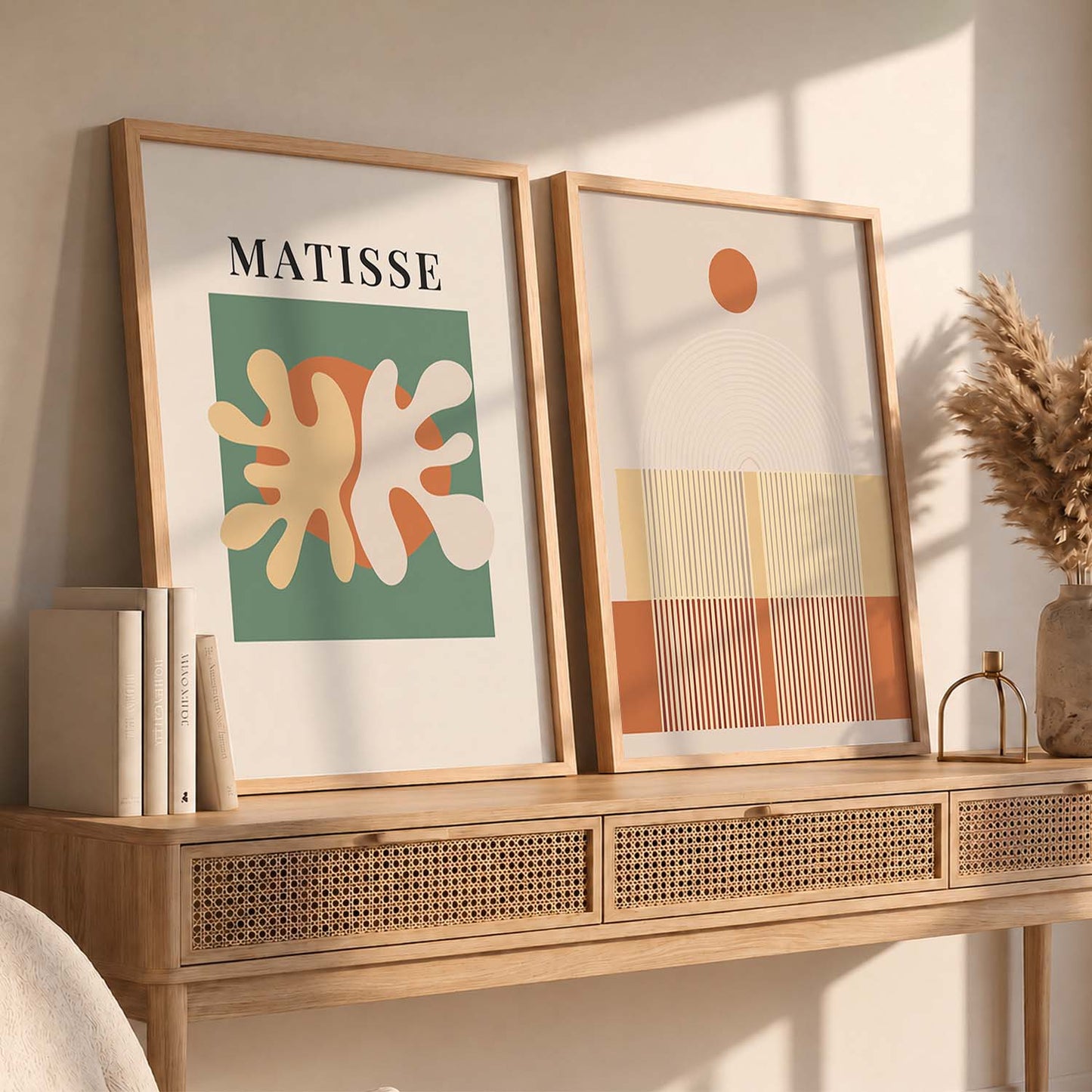 Boho Wall Decor For Office, Poster With Frames