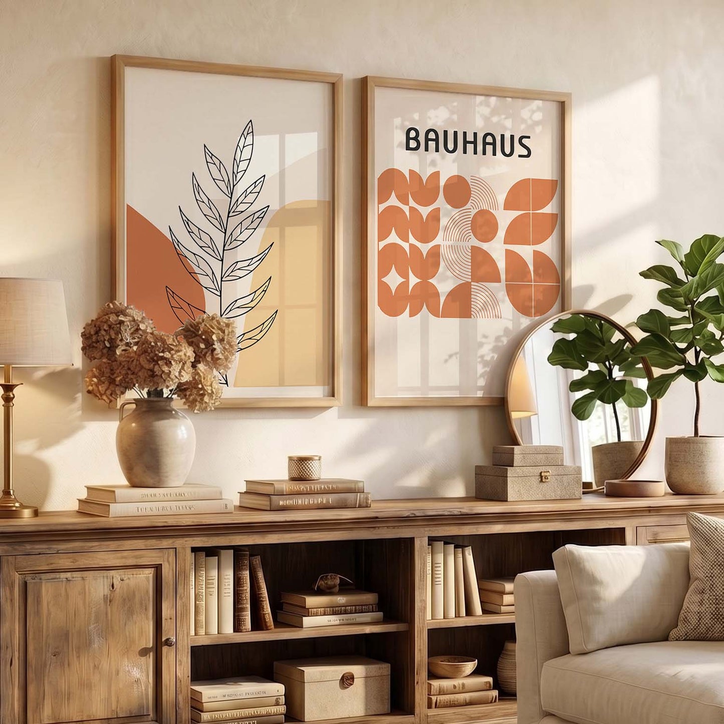 Boho Wall Decor For Office, Poster With Frames