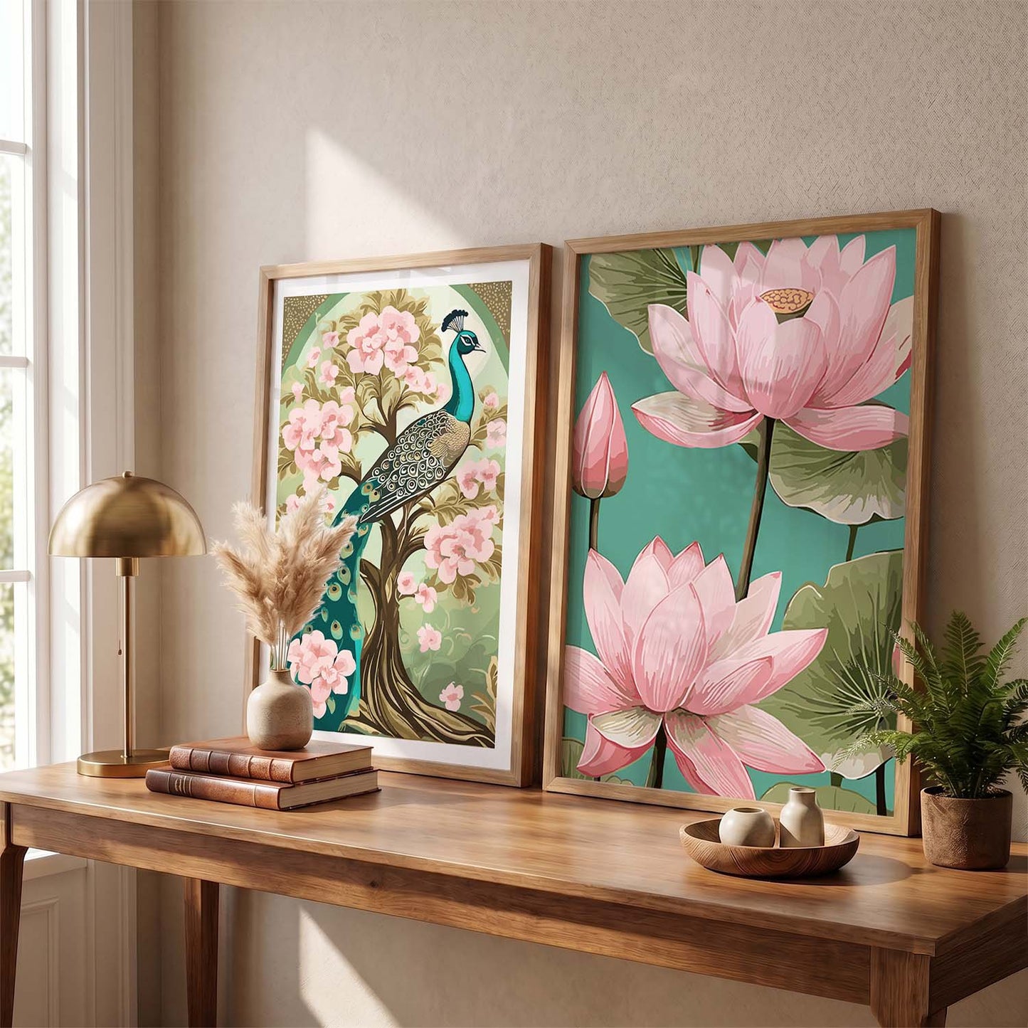 Floral Wall Decor For Office, Poster With Frames