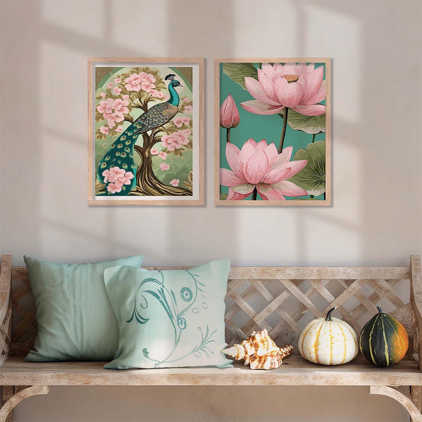 Floral Wall Decor For Office, Poster With Frames