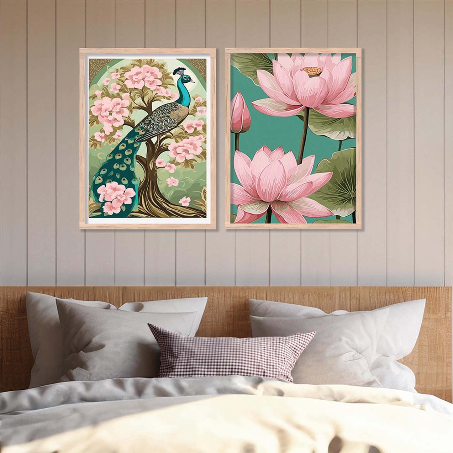 Floral Wall Decor For Office, Poster With Frames