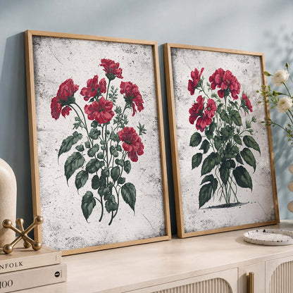 Floral Wall Art Home Decor For Living Room Office