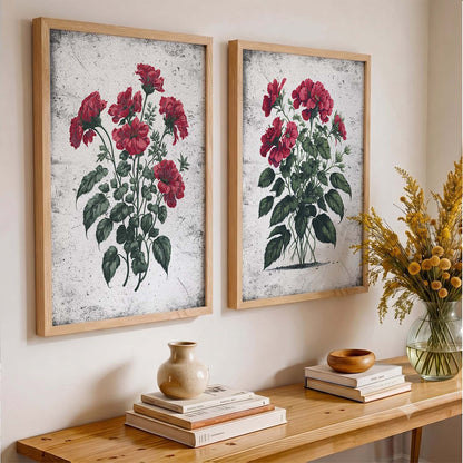 Floral Wall Art Home Decor For Living Room Office