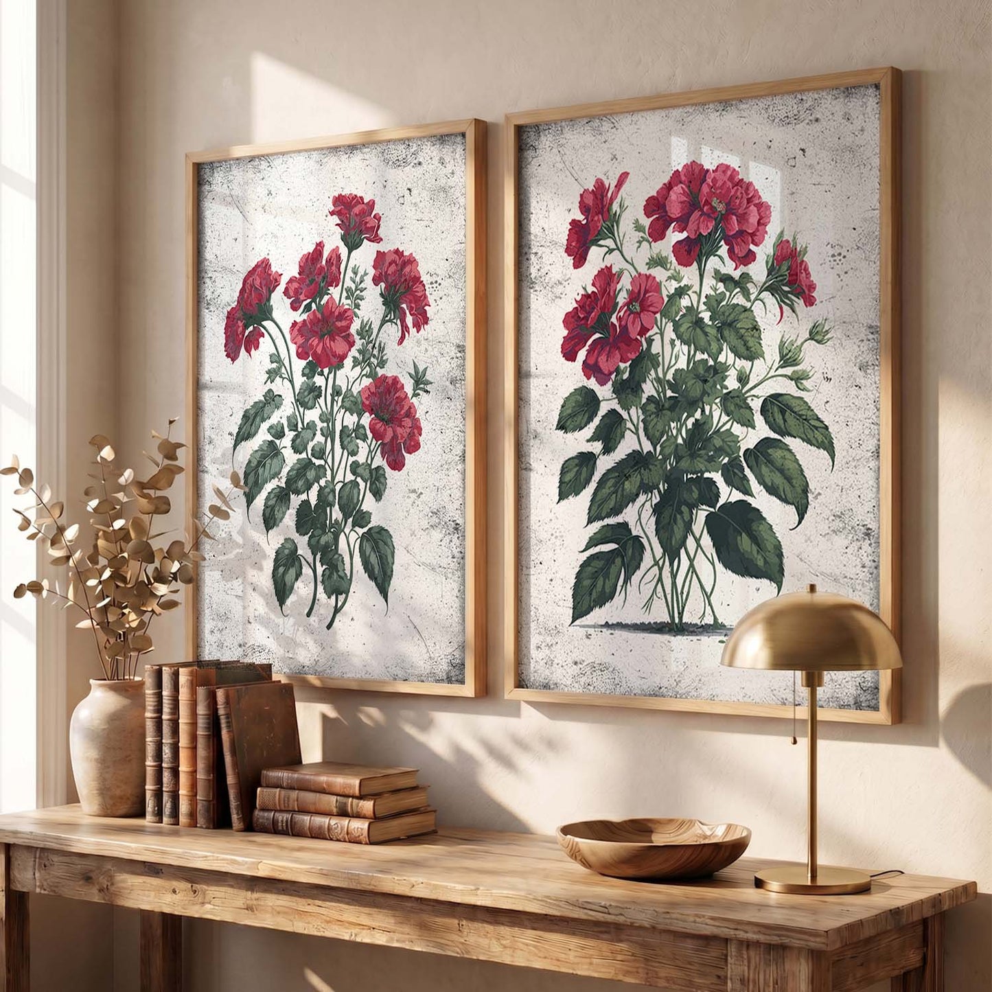 Floral Wall Art Home Decor For Living Room Office