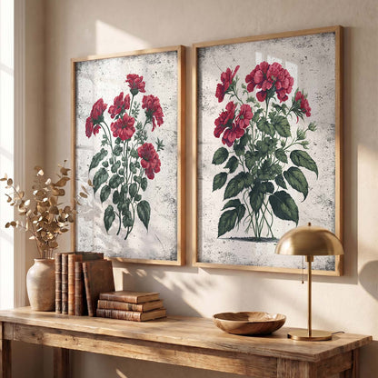 Floral Wall Art Home Decor For Living Room Office