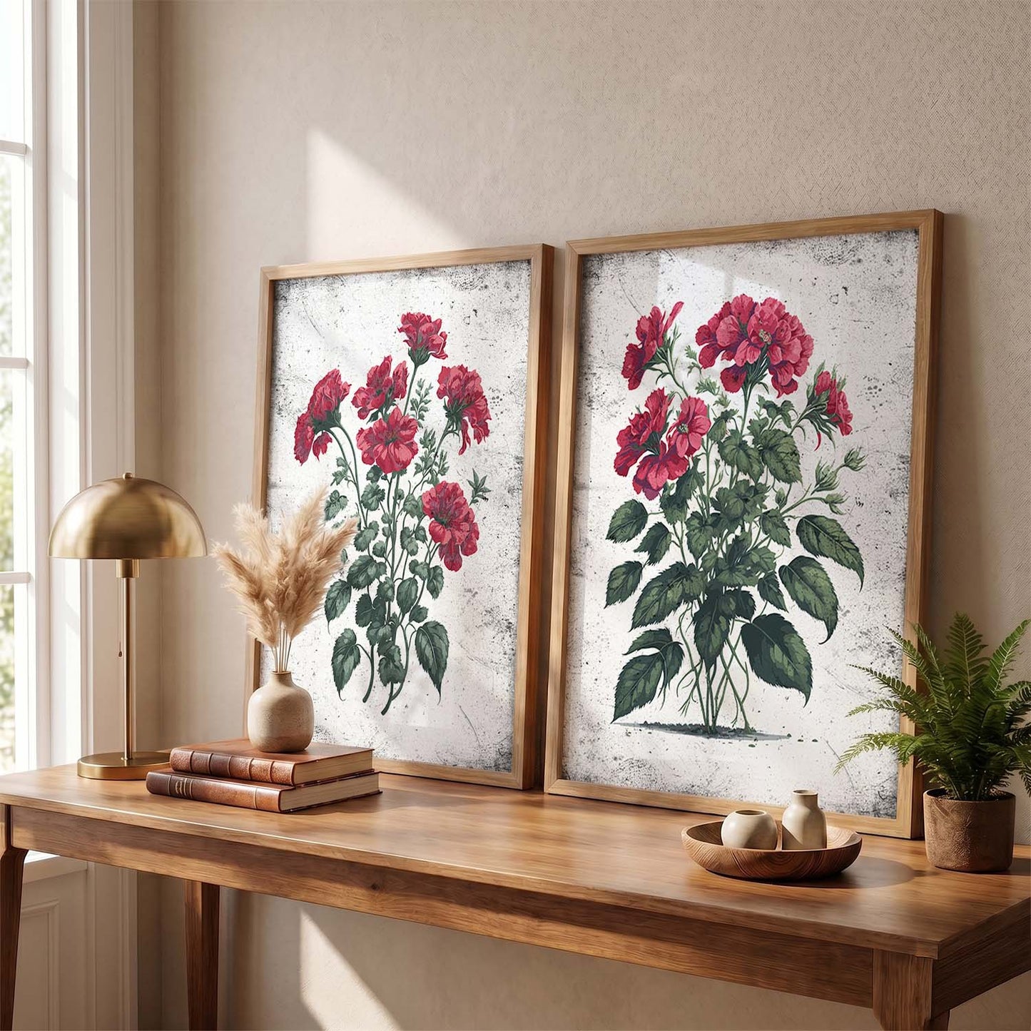 Floral Wall Art Home Decor For Living Room Office