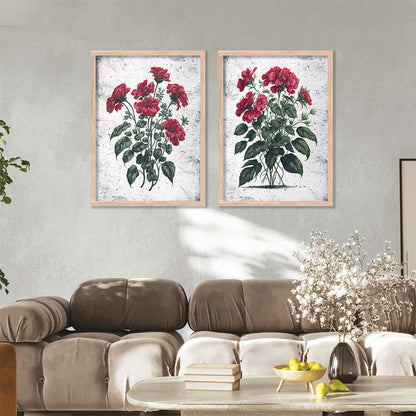 Floral Wall Art Home Decor For Living Room Office