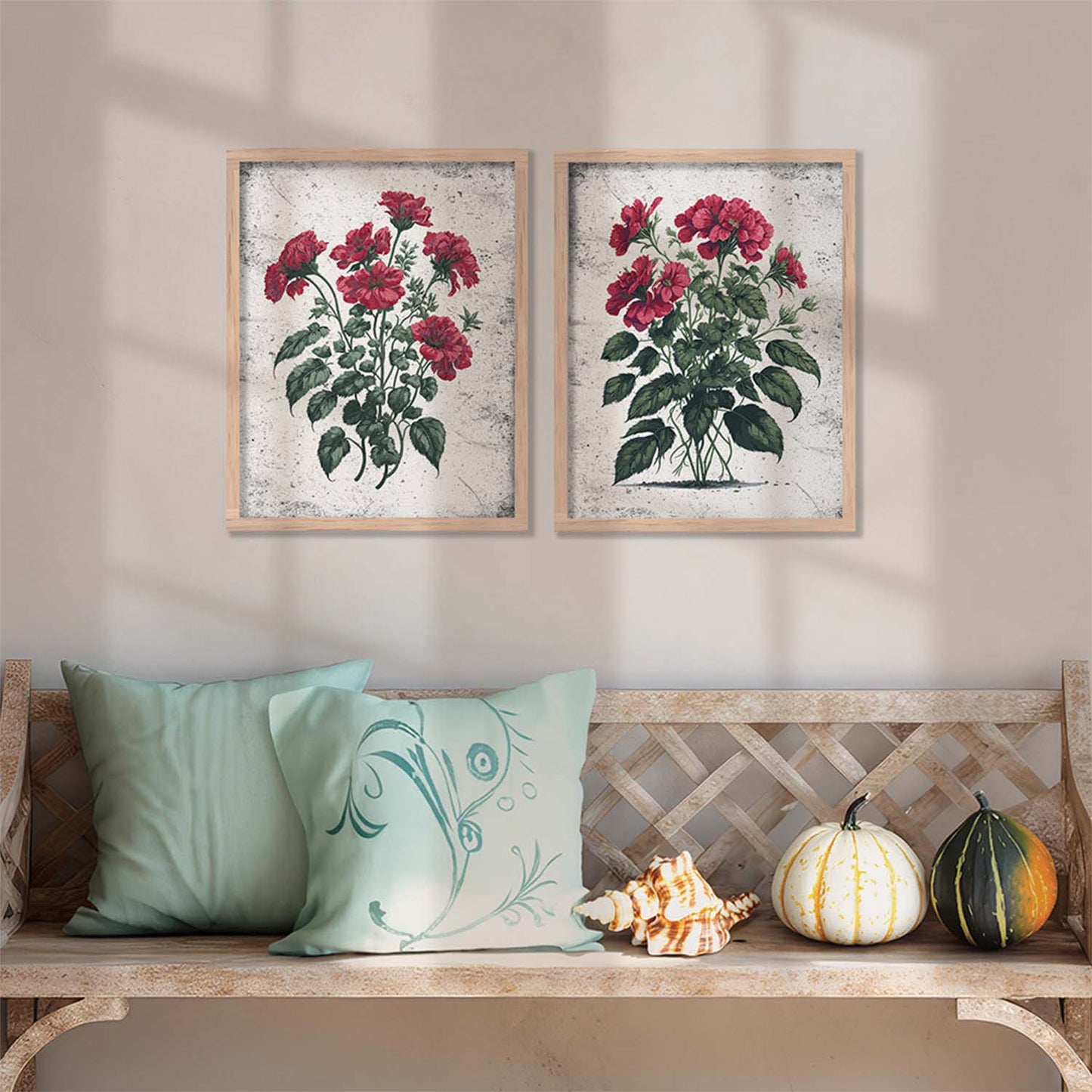 Floral Wall Art Home Decor For Living Room Office