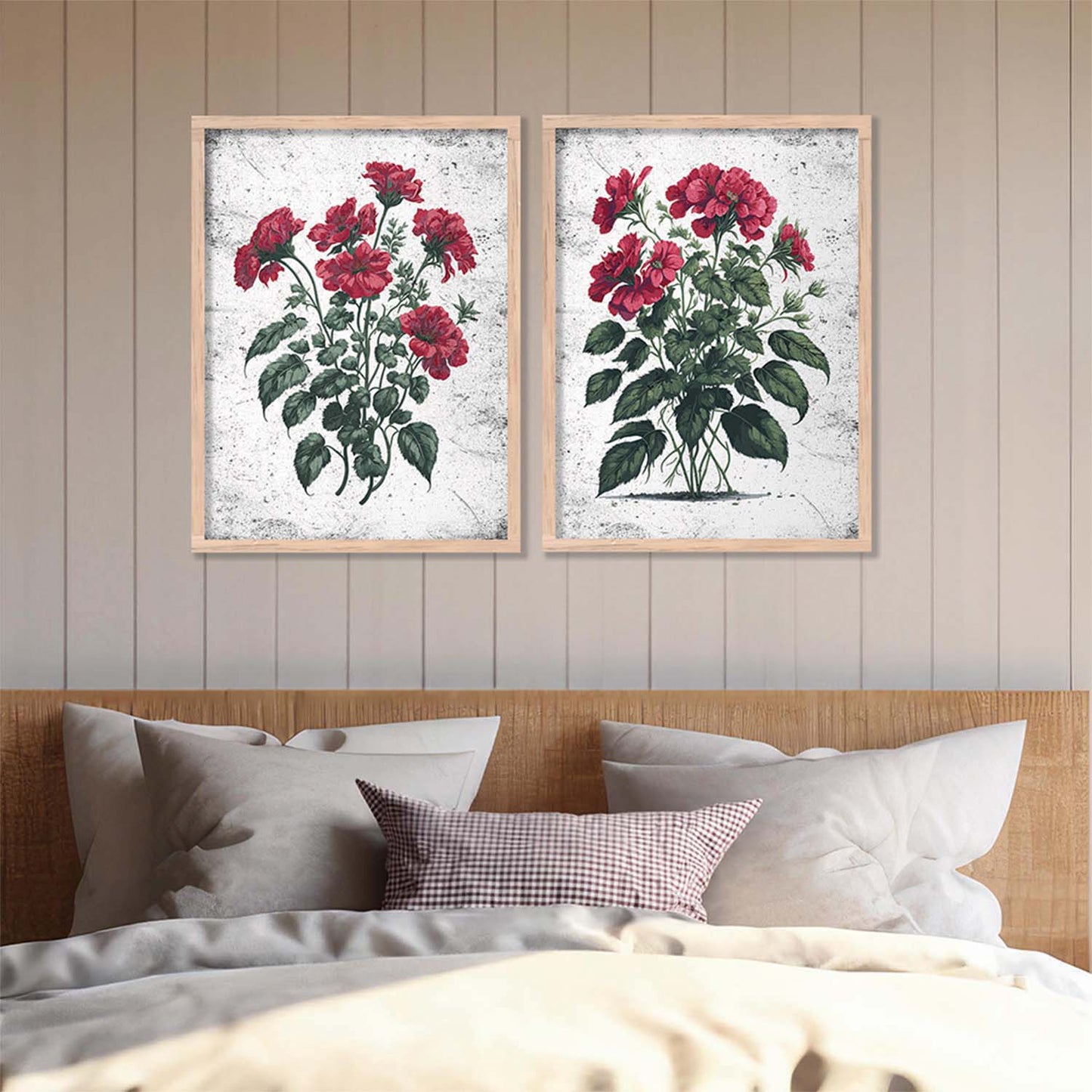 Floral Wall Art Home Decor For Living Room Office