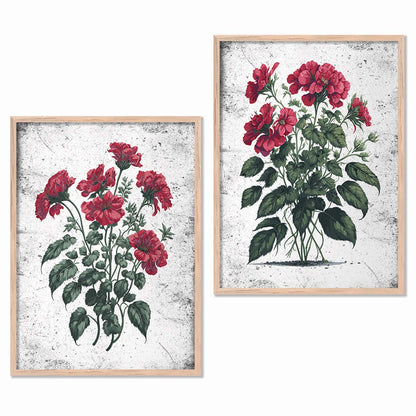 Floral Wall Art Home Decor For Living Room Office