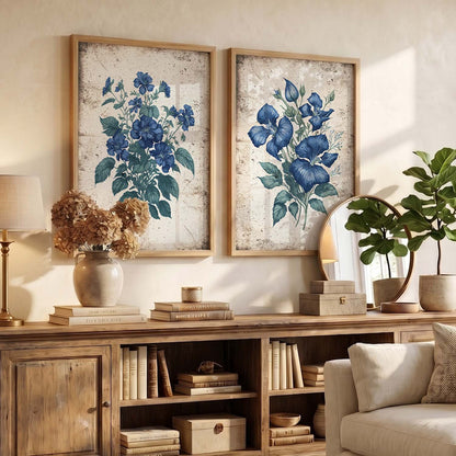 Floral Wall Art Home Decor For Living Room Office